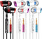 YNR 3 Pairs Wired Earbuds with Microphone & Volume Control, in-Ear Earphones, Noise Isolating High Definition, for