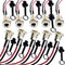 Lsgoodcare 10Pack 5.5 x 2.5 MM 10A DC Power Jack Socket Adapter with 3.94 Inch 18Awg Cable