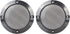 X AUTOHAUX 2pcs 4 Inches Metal Glossy Audio Speaker Cover Mesh Subwoofer Grill Horn Guard Decorative Circle Grille