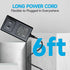 2Pack 5V 2A 6ft Power Supply Adapter, AC to DC 5V 2000mA Wall Charger for USB Hub, Baby Monitor, LED Pixel Light