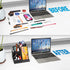 TopMade Fast Wireless Charger with Desk Organizer, Multifunctional Desktop Storage with 3 Compartments and Phone Stand