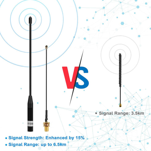 MakerHawk 915MHz 10dBi 17cm (2 Pack) Antenna Gain for Meshtastic LoRa Long Range Soft Whip Antenna, Omni SMA Male Black