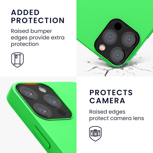 kwmobile Case Compatible with Apple iPhone 12 / iPhone 12 Pro - TPU Silicone Phone Cover with Soft Finish (Lime Green)