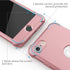 ORETECH iPhone SE 2022 Case with 2 x Tempered Glass Screen Protector, 360° Full Body Protection, Rosegold