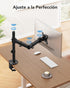 HUANUO 13-32 17.6 lbs, 16 Grommet 75x75mm 100x100mm Single Monitor Mount, Monitor Arm for Monitors up to Adjustable