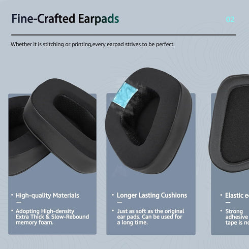 Frozen Replacement Ear Pads for Corsair Void Pro Wireless/Wired Gaming Headsets, Compatible with Corsair Void Elite