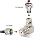 Anina BNC Male to UHF Female SO239 Jack Coax Connector Right Angle RF Antenna Adapter for Ham Radio