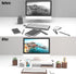 OImatser Monitor Stand Riser with 3.0 USB HUB, Foldable Computer Stand, Adjustable Length with Storage Drawer