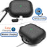Waterproof Case for AirPods Pro 2nd Gen, Anti-Lost Silicone Cover with Wireless Charging & LED Visible, Black 01
