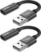 USB C Female to USB Male Adapter (2-Pack), Type C to USB A Charger Cable Adapter for iPhone 14 13 12 11 Pro Max