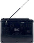 Supersonic SC-1097BT Portable 3 Band Radio with Bluetooth, Flashlight, MP3 Playback