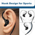 Sports Earbuds Wired with Microphone, 3.5 mm Plug Metal Shell Earplugs in-Ear Headphones with Over Ear Hook Earphones for Sports, Running, Workout, Exercising, Gym