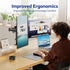 Simple Trending 2 27 Inches, Dual Monitor Stand, Monitor Arm, Heavy Duty Adjustable Monitor Desk Mount for Screens up