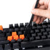 Keycap Puller Switch Puller Stainless Steel Tool with 2 Pcs Keyboard Cleaning Brush for Mechanical Keyboard