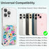 Slim Leather Magnetic Phone Wallet for iPhone 15/14/13/12 Mini/Plus/Pro/Pro Max, Stick on Credit Card Holder, Fit 3