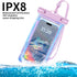 4 Pack Iridescence Universal Waterproof Phone Pouch, Large Phone Waterproof Case Dry Bag for Apple iPhone, Samsung, up