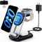 3 in 1 Magnetic Wireless Chargers for iPhone, Fast Foldable Mag-Safe Charger Stand with Night Light for iPhone