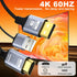 Coreprin 6 4K@60Hz PS5, HDMI to DisplayPort Adapter, feet Active HDMI to DP Braided Cable, Uni-Directional HDMI to DP