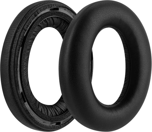 Geekria QuickFit Replacement Ear Pads for Sennheiser Momentum 4 Wireless Over-Ear Headphones Ear Cushions, Headset Earpads, Ear Cups Cover Repair Parts (Black)