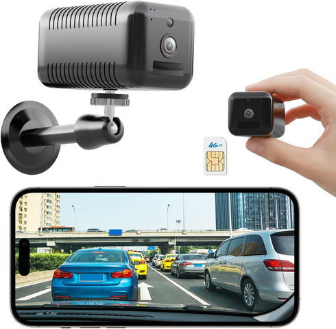runofast 4G LTE Cellular Camera Indoor, Portable No WiFi Security Camera with Radar