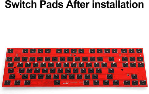 Poron Keyboard PCB Foam 84 Layout, Poron Switch Pads 120Pcs and Keyboard Sound Dampeners for Custom Keyboard