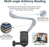 KINGJOY 13/12, 5/4 360 Action Camera Neck Mount, Flexible Silicone POV Neck Holder with Anti-Shake Chest Strap, Quick