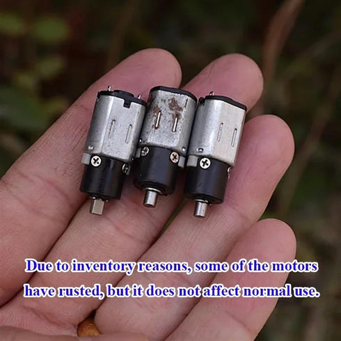 RNUDBLSK 10PCS 3V-5V 145RPM-258RPM N20 10mm DC Planetary Gear Motor Planetary Gearbox Gear Reducer Motor DIY Robot Car