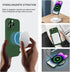 Magnetic case for iPhone 14 Pro Max Phone Case for Women, Matte Luxury Soft Metallic Luster Design with Camera Lens Protector, Compatible with Magsafe Case for iPhone 14 Pro Max 6.7"-Green