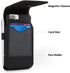Mopaclle Nylon Holster for iPhone 15 Pro Max, 14 Pro Max, 13 Pro Max, Cell Phone Holster Pouch for Galaxy A15 A14 A25