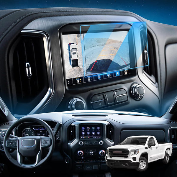 LFOTPP 2019 Chevrolet Silverado 1500 Infotainment 3 8-Inch Car Navigation Screen Protector, Tempered Glass