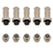 Aviation Connector Plug, 5 Pcs GX12 4 Pin Thread Female Socket and Male Socket Panel Metal Aviation Wire Connector