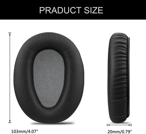 Replacement Ear Pads for Sony WH-CH710N, Headphones Ear Cushions Covers for Sony WH-CH700N, WH-CH710N, WH-CH720N Headset Accessories Ear Cups Repair Part,Ear Comfort Memory Foam-black
