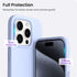 ORNARTO iPhone 15 Pro Case 6.1" - Baby Blue, Shockproof Liquid Silicone, 3 Layers, Soft Gel Rubber, Anti-Scratch Lining.