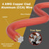 4 Gauge 4 AWG 35 Ft Red Power/Ground Wire Cable, Transparent Flexible Soft Touch Welding Battery Cable for Car Audio,