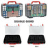 BT-168 269, 9V 18650 CR123A CR2 23A 4LR44 FULLCASE Double-Sided Battery Storage Organizer Case with Tester, Holds Fits