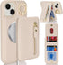 DEYHU 13 2-in-1 Apple13 for iPhone Phone case with Card Holder with Compatible magsafe Magnetic, Key Chain PU Leather