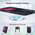 Thomo iPhone 13/14 Case - Strong Magnetic, 10FT Drop Resistant, Matte Skin, Aluminum Alloy Keys, Black, Compatible with