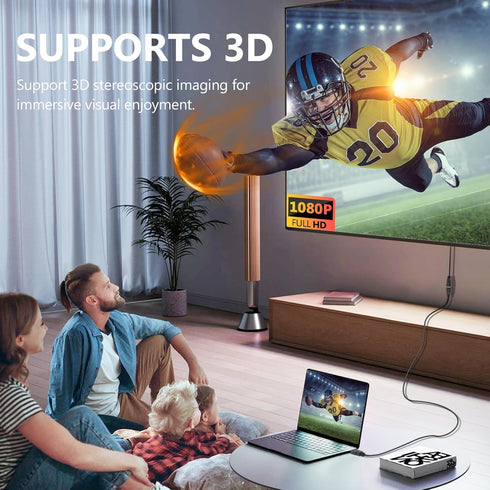 HDMI Extension Cable 1 Feet, 2 Pack HDMI Extender Cable High Speed HDMI Male to Female Adapter Cable 1080P HDMI Video Cord for HDTV, Monitor, PC, Laptop, Projector