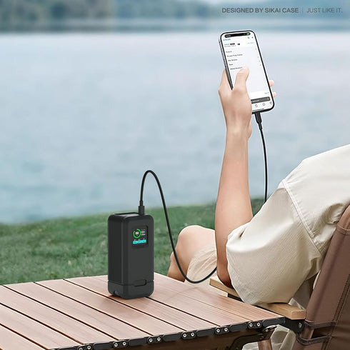SIKAI CASE 20,000mAh 200W 1/4-inch 200W Silicone Case for Anker Prime Power Bank nut Hole, TF/SM Card Storage Reserved
