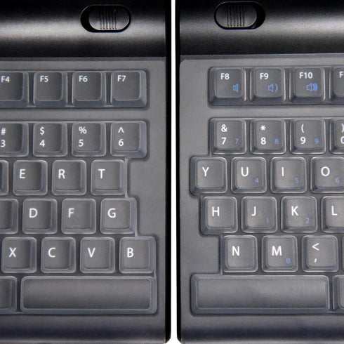 Clear Silicone Keyboard Cover for Kinesis Freestyle2, Anti-Dust Skin Protector for Ergonomic Keyboards