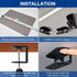 1.37" BYMECOST Under Desk Laptop Storage Mount, Metal Under Desk Device Holder, for Devices Up to Thick, MacBook, Mini