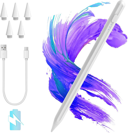 Apple Pencil Stylus Pen for iPad 10/9/8/7/6, iPad Air 5/4/3, iPad Pro (11/12.9), iPad Mini 6/5, Fast Charge