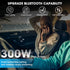 aboutBit 300W Single Din Car Marine Stereo: Bluetooth Car Radio with Smartphone Holder - Push to Talk Assistant AM FM