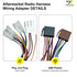 1998-2006, 20Pin RAV4 Aftermarket Radio Wiring Harness Compatible with Toyota Universal ISO Car Stereo Adapter with SWC