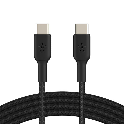 Belkin BoostCharge Braided USB-C to USB-C Cable (2M/6.6ft) for iPhone 15, iPhone 15 Pro, iPhone 15 Pro Max, iPhone 15