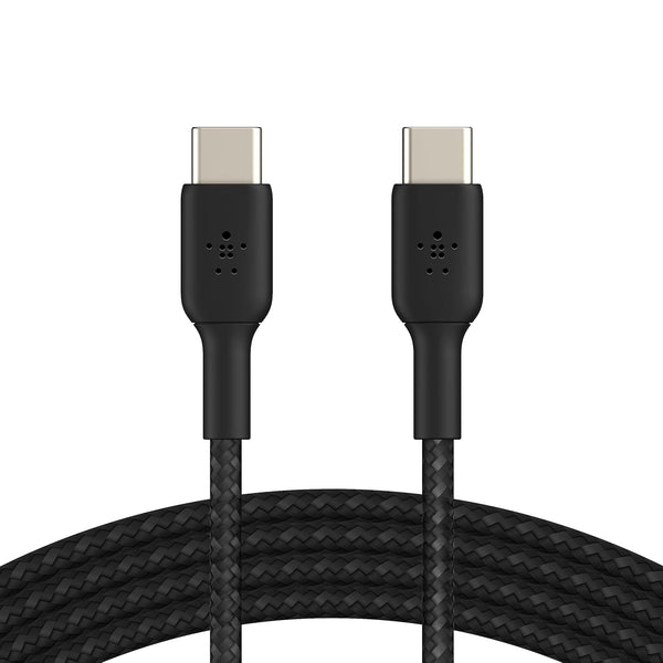 Belkin BoostCharge Braided USB-C to USB-C Cable (2M/6.6ft) for iPhone 15, iPhone 15 Pro, iPhone 15 Pro Max, iPhone 15