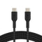 Belkin BoostCharge Braided USB-C to USB-C Cable (2M/6.6ft) for iPhone 15, iPhone 15 Pro, iPhone 15 Pro Max, iPhone 15