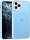 BENTOBEN Translucent Matte Magnetic Phone Case for iPhone 11 Pro, 5.8 inch, Light Blue, Compatible with MagSafe
