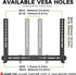 USX MOUNT Universal Soundbar Mount, TV Bracket for Soundbar with Speaker, Fits 2 Installation Options