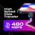 Statik Light Up Charger Cable - GloBright Braided LED Charging Cable, Glowing Super Fast Charging 100W Light Up Cable,